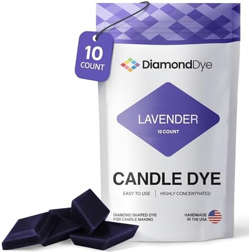 Lavender Candle Dye Chips, Soy & Paraffin Candle Making, 10 Pack by Reddig-globyDiamondDye
