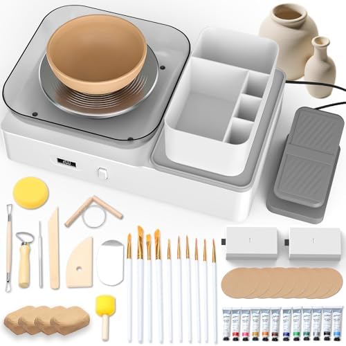 Skirfy Pottery Wheel for Adults Kids,Clay Craft Set for Ages 6-12 by Skirfy
