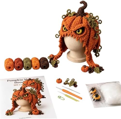 smtsmt Fantasy Hood Hat DIY Crochet Kit Series (Pumpkin) - Image 7