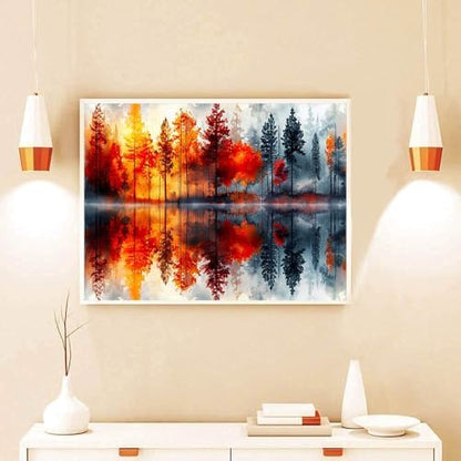 Lake Forest Reflection Stamped Cross Stitch Kits for Adults Beginners - Image 5