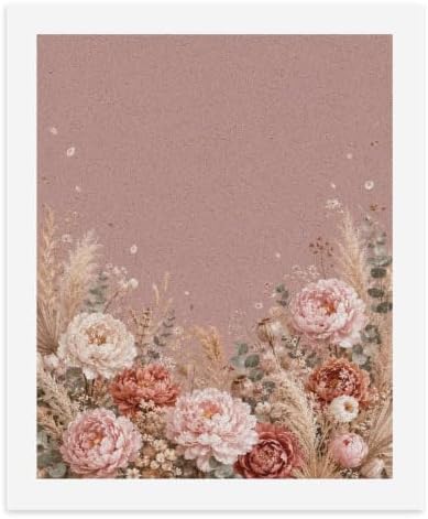 Paint by Numbers Kit for Adults Beginner Art Decor Mauve Peony Meadow by Unknown