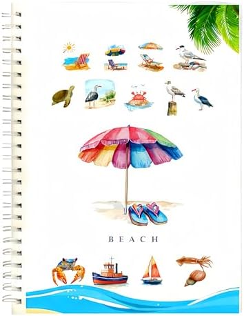 Watercolor Workbook，Water Paint Adult Set，Easy Coloring Book,Beautiful Paintings for Beginner（Fruit - Album (Beach - brochure) by Unknown