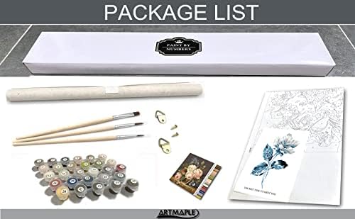 Artmaple Paint by Number for Adults Beginner Students,Ideal Gift Choice for Birthday or Any Festival, DIY Acrylic Painting Kit for Hoom Decor Canvas ONLY (A Bunch of Flowers 16x20) - Image 5