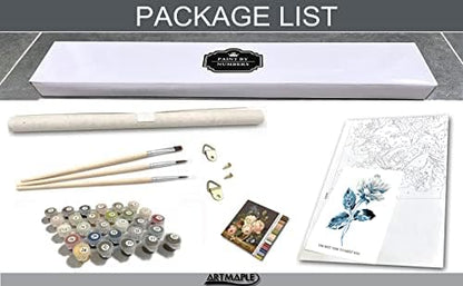 Artmaple Paint by Number for Adults Beginner Students,Ideal Gift Choice for Birthday or Any Festival, DIY Acrylic Painting Kit for Hoom Decor Canvas ONLY (A Bunch of Flowers 16x20) - Image 5