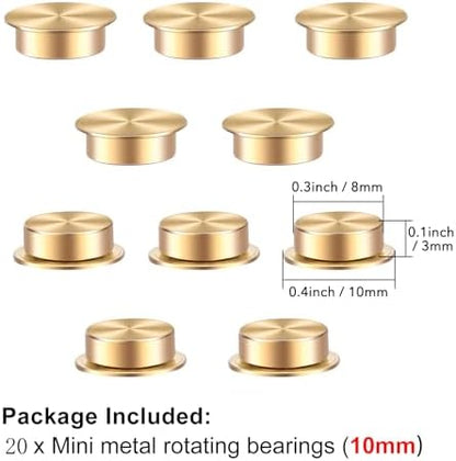 20 Pcs Mini Metal Rotating Bearings for Card Making, 360°Rotation Smooth Spin Mechanism Spinner for DIY Handmade Crafts Paper Cards Scrapbooking Jewelry Making Nail Arts Crafts Supplies Crafting Tool - Image 4