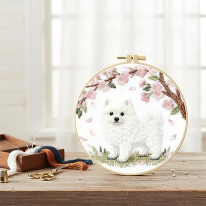 FRANDEK DIY Star Moon Stamped Embroidery Kit with Hoop for Adults - Image 2