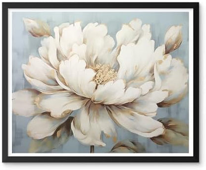 Natuyalo Paint by Numbers Kit for Adults Beginners and Kids, 16" Wx20 L Canvas Pictures Drawing Acrylic Paintwork with 3 Pcs Paintbrushes, Pale Yellow Flowers - Image 2