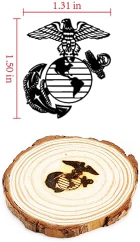 AIMOADO 1.5" United States Marine Corps Emblem Branding Iron for Wood - Image 2