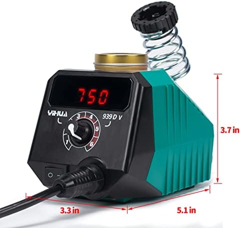 YIHUA 939D-V Wood Burning Kit with Digital Display with 20 Wire Nibs, Detachable Wood Burning Pen, 2 Wood Pieces, Tweezers used as Wood Burning Tool - Image 6