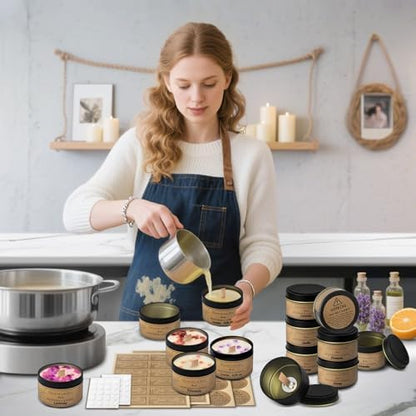 4oz Candle Tins with Lids, Candle Making Kit for Small Business - Image 6