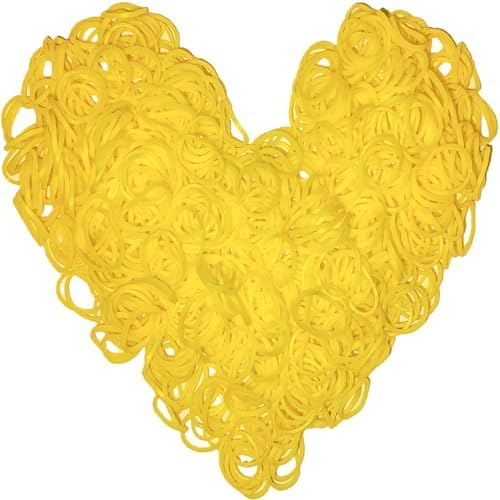 Loom Rubber Band Refill, Yellow 900 Pcs. by Yowamho
