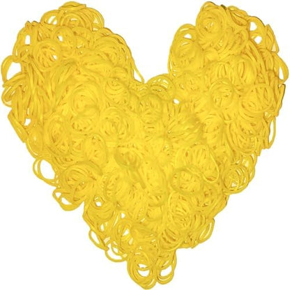 Loom Rubber Band Refill, Yellow 900 Pcs. by Yowamho