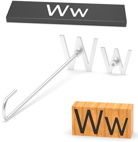 2Pcs Letters Branding Iron for Wood, Leather Branding Stamp (W w) by PKPKAUT