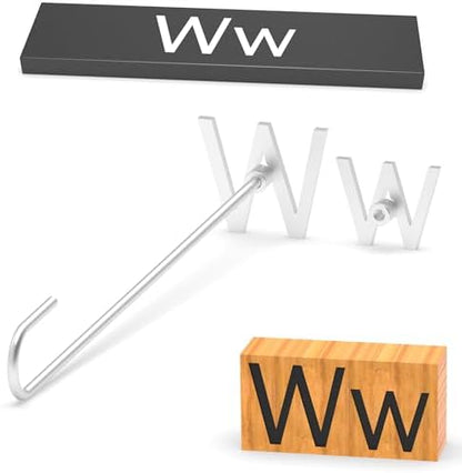 2Pcs Letters Branding Iron for Wood, Leather Branding Stamp (W w) by PKPKAUT