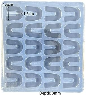Mini Horseshoe Shape Earring Molds Small Resin Mold Silicone Mold for DIY Earrings, Ear Studs, Pendant, Jewelry Making Crafts, Chocolate Cake Mold, Epoxy Crafting Earrings Mold - Image 2