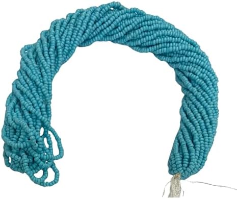 11/0 Glass Seed Beads, 12 String Hanks, Small Craft Beads, 2 mm (Turquoise) by Unknown
