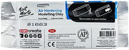 Mont Marte Grey Air Hardening Modeling Clay, 500g (1.1lb). Dries in Approximately 24 Hours. Suitable for Sculptors and Modelers of All Skill Levels. - Image 7