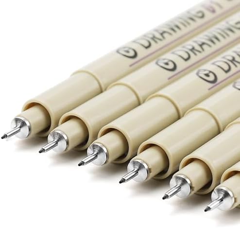 Muchcute Extra Fine Point Writing Pens,6 Black 0.25mm Smooth No Bleed Bible by Muchcute