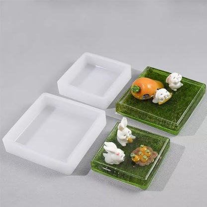 RESINWORLD Upgraded 10 Sizes Epoxy Resin Molds Silicone Kit, Square Rectangle Silicone Molds for Resin, Soap, Candles, Specimen, Dried Flower - Image 6