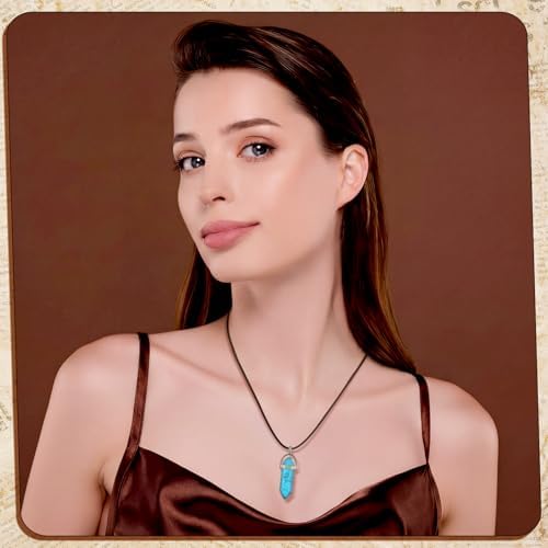Tudomro 100 Waxed Leather Necklace Cord with Clasp,Black Brown,24 Inch - Image 5
