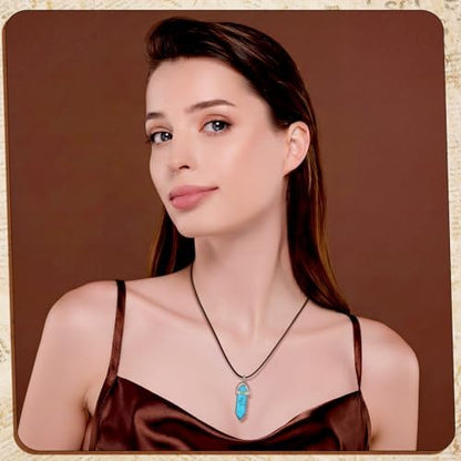 Tudomro 100 Waxed Leather Necklace Cord with Clasp,Black Brown,24 Inch - Image 5