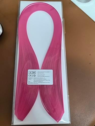 Pestal Pink Tone Quilling Paper Strips 5mm Quilling Strips for Crafts Single Color Origami Paper Strips 0.2inch Paper Filigree Strips (Fuchsia No.18) - Image 5