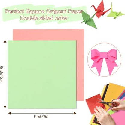 300 Sheets Origami Paper 25 Color Double Sided Origami Paper 6x6 - Image 3