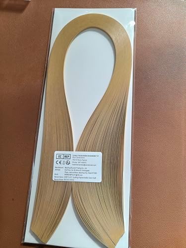 ODETOJOY Quilling Paper Strips 3mm Paper Quilling Set 120pcs Quilling Strips 1/8inch Single Color Star Origami Paper DIY Hand Crafts (Kraft Brown) - Image 5