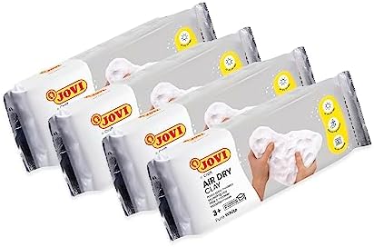 Jovi - Air Dry Clay, Set of 4 Units, 2.2lb Each, Total of 8.8lb, White - Image 2