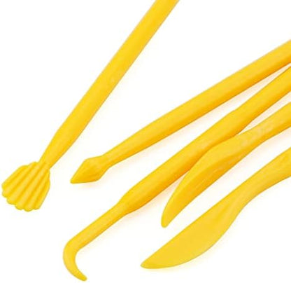 Clay Tools, 14-Piece DIY Plastic Polymer Carving Set Clay Kit Pottery Modeling for Carving, Styling, Embossing, Suitable Beginner - Image 4