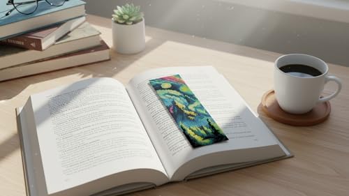 6PCS Cross Stitch Bookmark Kit for Adult Beginners Landscape Cross Stitch Kits with Backing Felt Floss Instruction DIY Stamped Embroidery Bookmark Kit for Starter Adults Book Lovers (2.3x7.8 inch) - Image 4