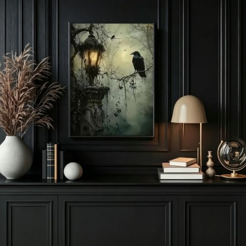Ausanrl Gothic Framed Paint by Numbers Wooden Easel - Paint by Numbers Kit for Adults, Halloween Adult Paint by Number Kits on Canvas Framed, Gifts and Home Wall Decor 12x16inch - Image 3