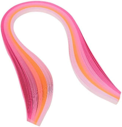 Pestal Pink Tone Quilling Paper Strips 5mm Quilling Strips for Crafts Single Color Origami Paper Strips 0.2inch Paper Filigree Strips (Gradient Pink) by ODETOJOY