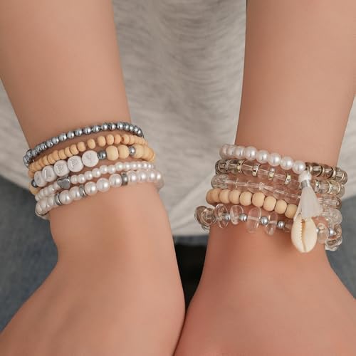 Xyliise Bracelet Making Kit Natürliche Perlen Set for Adults Beads for Bracelets Silver Jewelry Making Supplies DIY Jewelry Necklace Earrings (CZ006-Transparent) - Image 5