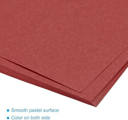 MECCANIXITY 50 Sheet Origami Paper Double Sided Dark Red 4x4 Inch Square Sheet for Art Craft Project, Beginners, Gifts Decor - Image 4
