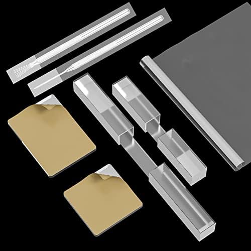 12 Pcs Polymer Clay Cutter Tools, Acrylic Roller for Polymer Clay, Acrylic Sheet Rectangle Shape, Clay Rolling Pin, Modeling Clay Carving Tools, Shaping Knife for Clay DIY, Earing Making, Jewelry - Image 4