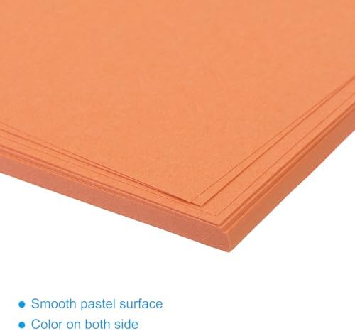 MECCANIXITY 50 Sheet Origami Paper Double Sided Dark Orange 2.5x2.5 Inch Square Sheet for Art Craft Project, Beginners, Gift Decoration - Image 4