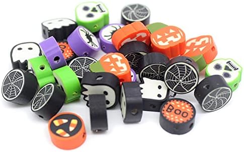 100 Pcs Halloween Polymer Clay Beads Heishi Spacer Beads Supplies for DIY Bracelet Earring Necklace Jewelry Making - Image 4