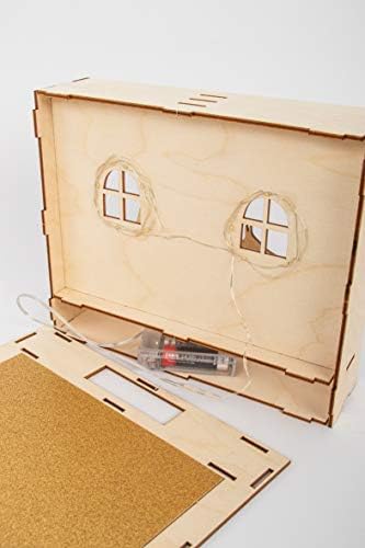 Rayher Wood.constr.3D Motif-Frames,FSCMixCred, Natural, 24x24x6.3cm, Crib, 13-Part, Box 1Set - Image 3