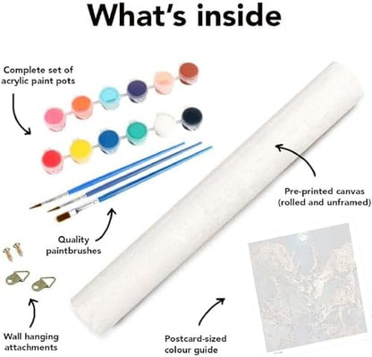 VIGEGU Deer Paint by Numbers Kit for Adults Beginner,Easy Adult Paint by Number Kits on Canvas DIY Painting for Beginners Art by Numbers for Home Wall Decor 16x16 Inch - Image 6