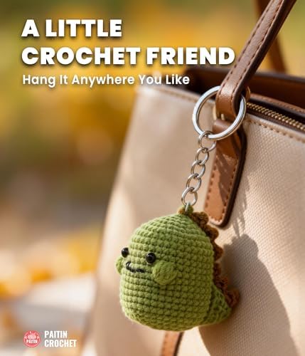 PAITIN Crochet Starter Kit – Easy DIY Craft Set for Adult Beginners, Handmade Yarn Art Project with Video Guidance (Dinosaur) - Image 3
