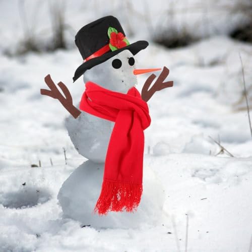 FAVOMOTO 16PCS Snowman Decorating Kit, Snowman Making Kit Modeling Clay DIY Build a Snow Man Crafts for Christmas Winter Holiday Party Decoration - Image 5