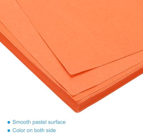 MECCANIXITY 50 Sheet Origami Paper Double Sided Cream Orange 11.7 x 8.3 Inch Square Sheet for Art Craft Project, Beginners, Gifts Decor - Image 4