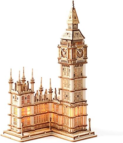 Rowood 3D Puzzles for Adults Wooden Model Kit Adult Craft Kit Gifts for Age 14+ Big Ben by RowoodAssembleArtDecorateLife