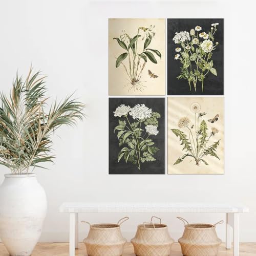 4 Pack Cute Flower Paint by Numbers Kit for Adults Beginner (Without Frame) - Image 3