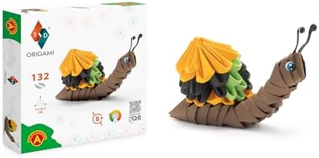 Origami 3D - Beautiful 3D Paper Sculpture with Patented Components and understandable Building Instructions, from 8 Years (Snail) by Unknown