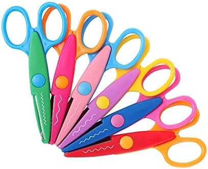 Mr. Pen- Craft Scissors Decorative Edge, 6 Pack, Bright Zig Zag Scissors by MrPen