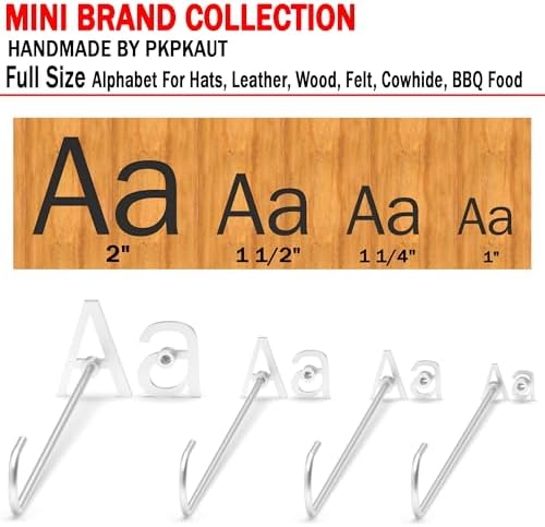 2Pcs Letters Branding Iron for Wood, Leather Branding Stamp (G g) - Image 6