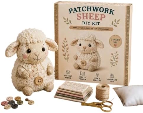 Bydezcon Diys Animal Sewing Set Diys Patchwork Animal Set for Adults Beginners Precuts Floral Fabric Sewing Sets Patchwork by Bydezcon