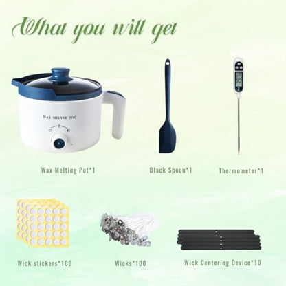 Ksedcon Electric Wax Melting Pot for Candle Making with Pouring Spout - Image 2